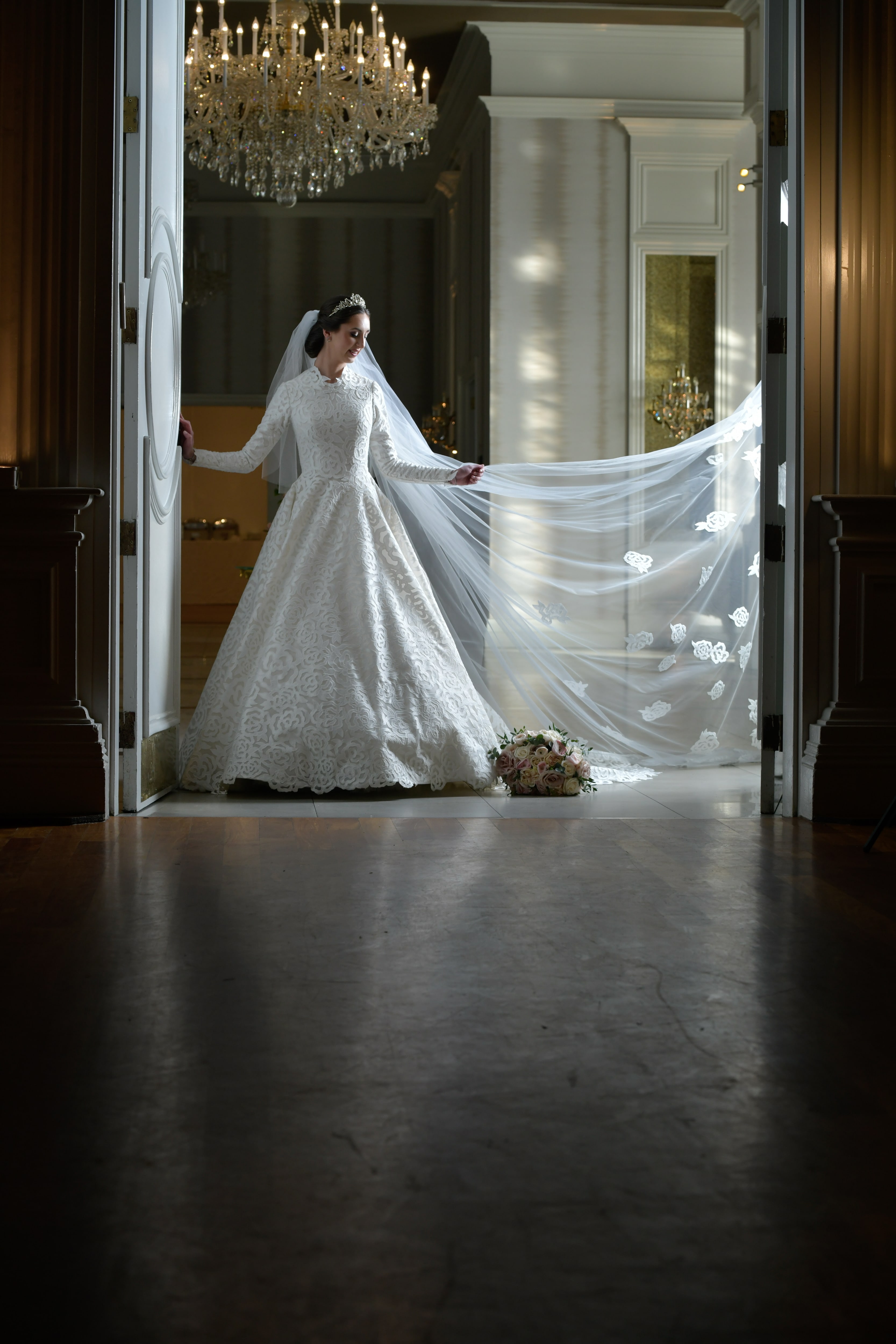Bridal entrance — full editorial moment
